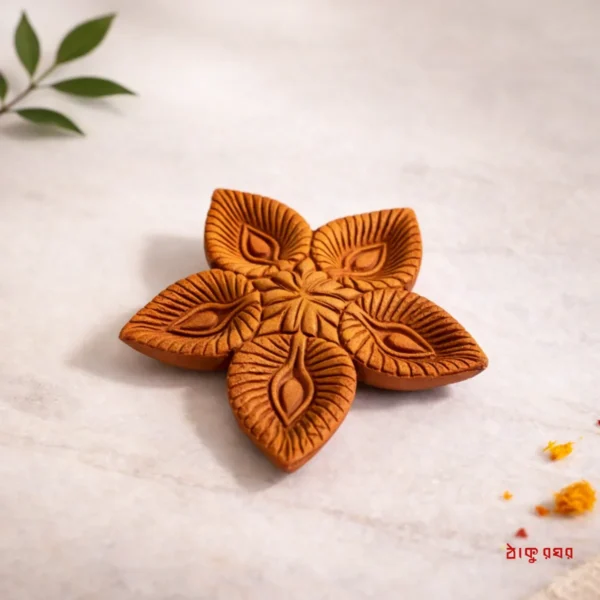 Terracotta Pancha Pradeep (Flower Design)