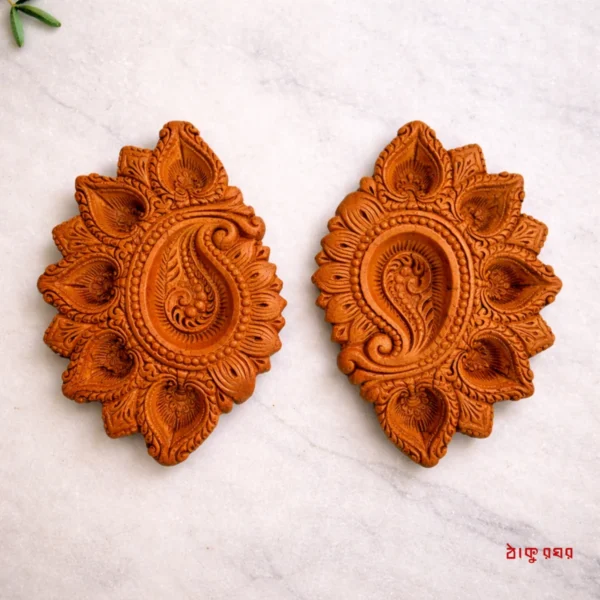 Terracotta Pancha Pradeep (Shankha Design)