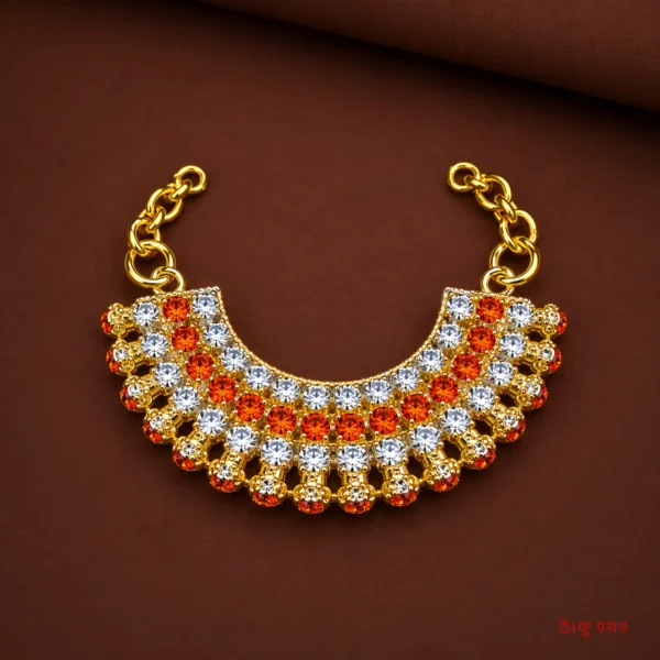 Premium Shringar Haar for Thakurji -  Kesari Orange