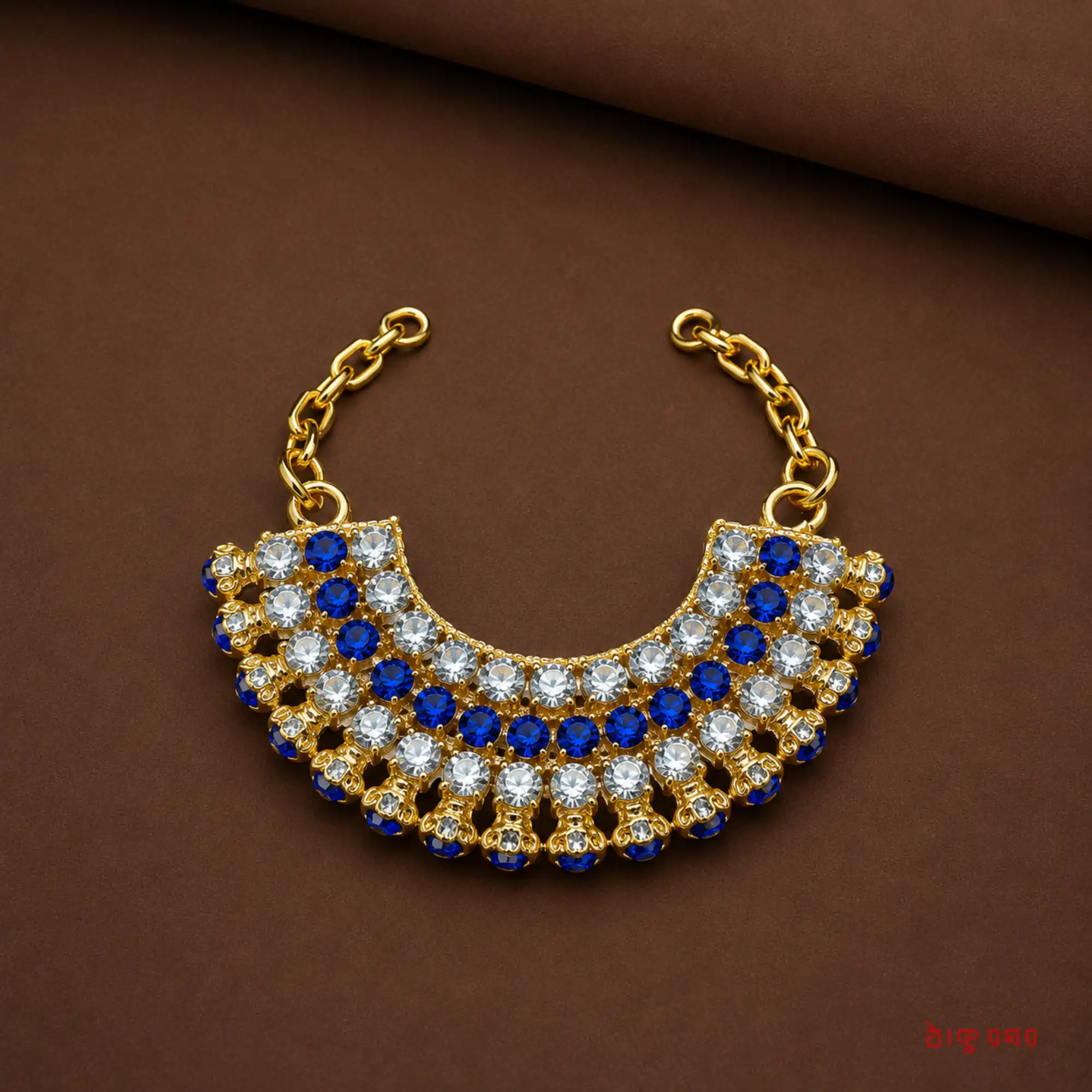 Premium Shringar Haar for Thakurji - Royal Blue