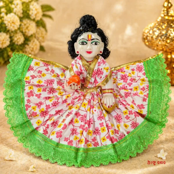 Laddu Gopal Pure Cotton Ghagra - Size 5