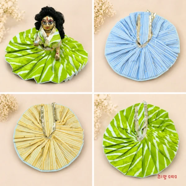 Premium Cotton Poshak For Laddu Gopal (3 Piece Combo) - Size 4