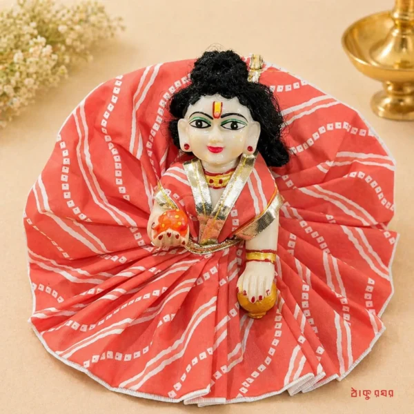 Laddu Gopal Premium Cotton Poshak (2 Piece Combo) - Size 4
