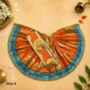 Elegant Laddu Gopal dress in polyester with decorative lace – Size 6