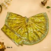 Elegant Laddu Gopal dress in polyester with decorative lace – Size 6
