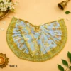 Elegant Laddu Gopal dress in polyester with decorative lace – Size 6