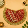 Elegant Laddu Gopal dress in polyester with decorative lace – Size 6