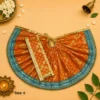 Elegant Laddu Gopal dress in polyester with decorative lace – Size 6