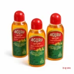 Aguru oil bottle on a clean, solid white background for e-commerce.