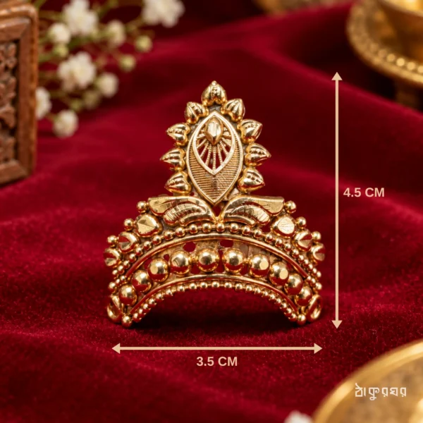 Gold Plated Mukut | Suitable for All Hindu God Idols